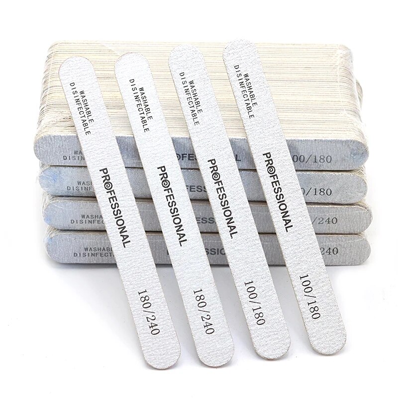Nail File Titanium - 100 Pzs de Lima de uñas