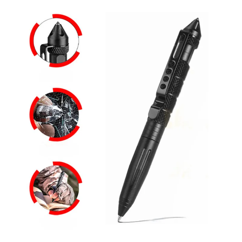 Pen Tactical Glass - Bolígrafo Táctico Multifunción, Herramienta de Supervivencia