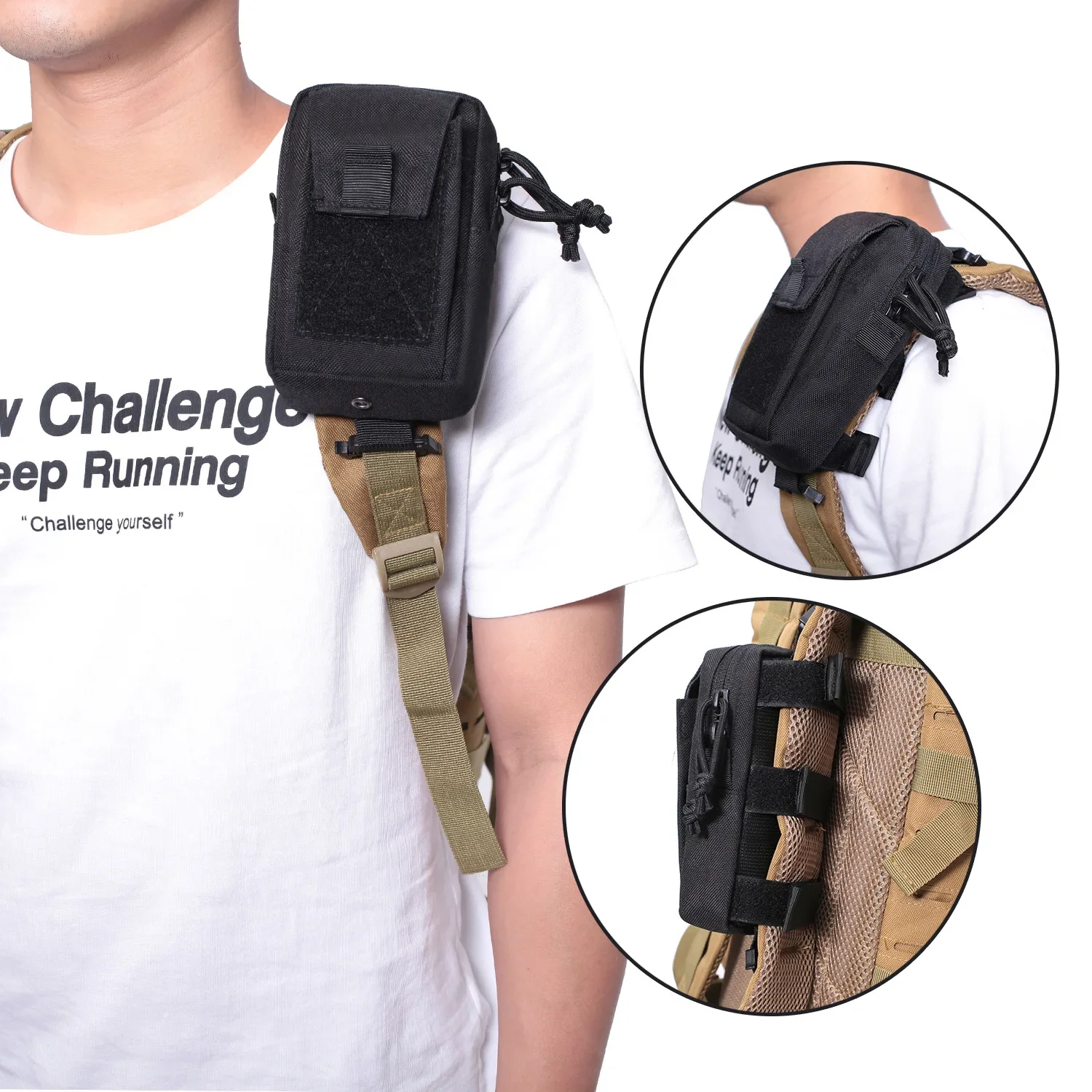 Edc Carry Kit - Soporte para teléfono con correa Molle