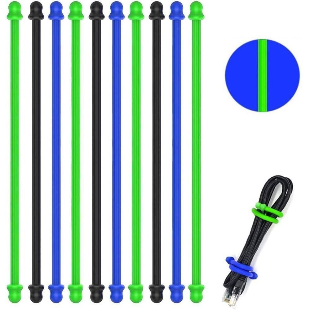 Gear Tie Reusable - 5 piezas de silicona original, núcleo