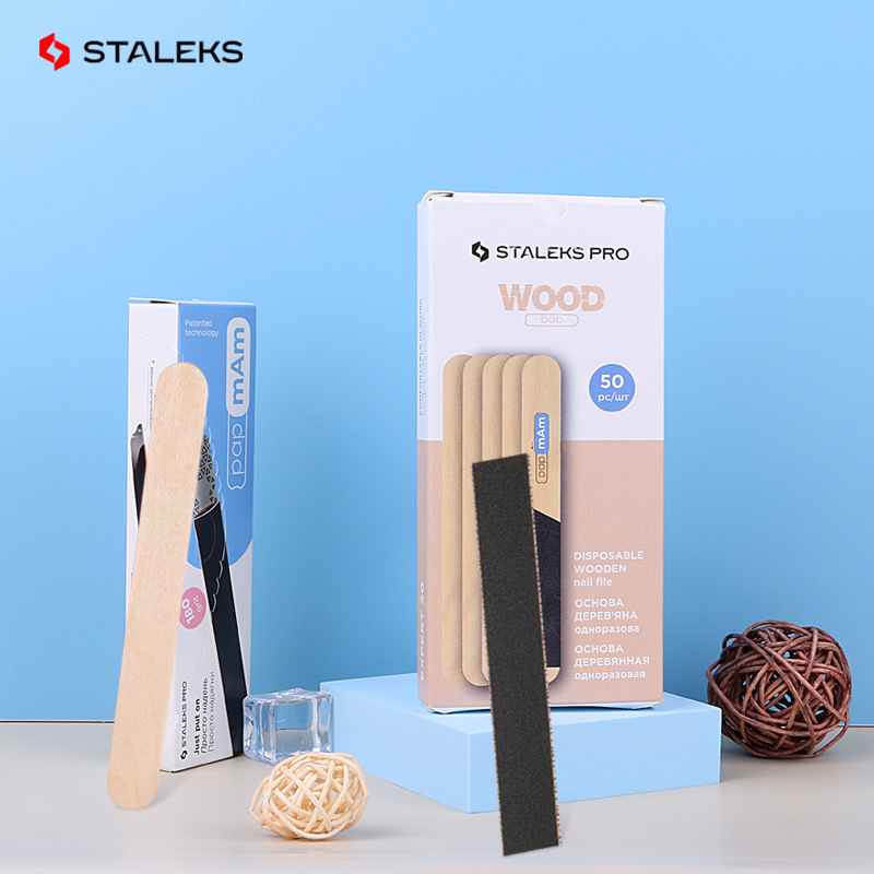 Nail File Titanium - Staleks tablero de palo de madera