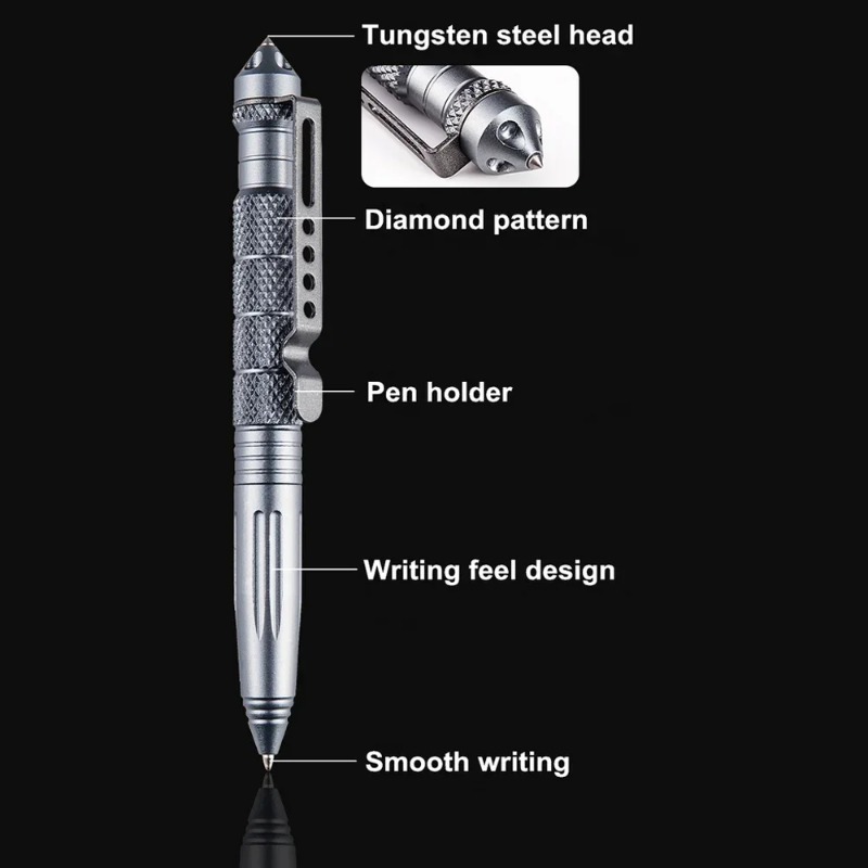 Bolígrafo táctico militar mult - Pen Tactical Glass reseña y precio