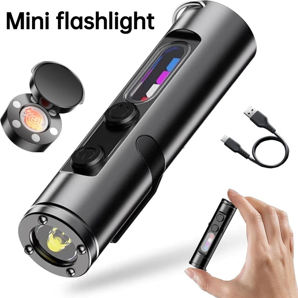 Mini linterna LED recargable t - Keychain Flashlight reseña y precio