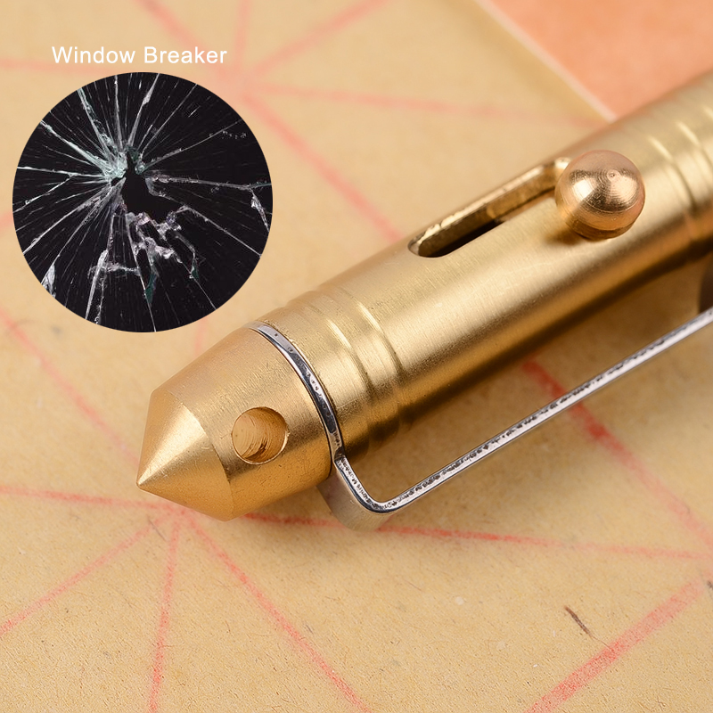 Bolígrafo táctico de latón de  - Pen Tactical Glass reseña y precio