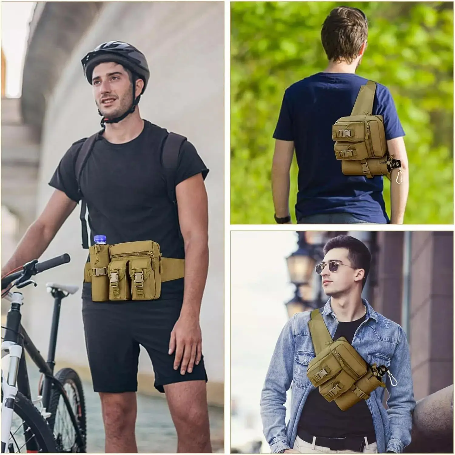 Riñonera táctica para hombre,  - Edc Concealed Carry Fanny Pack reseña y precio