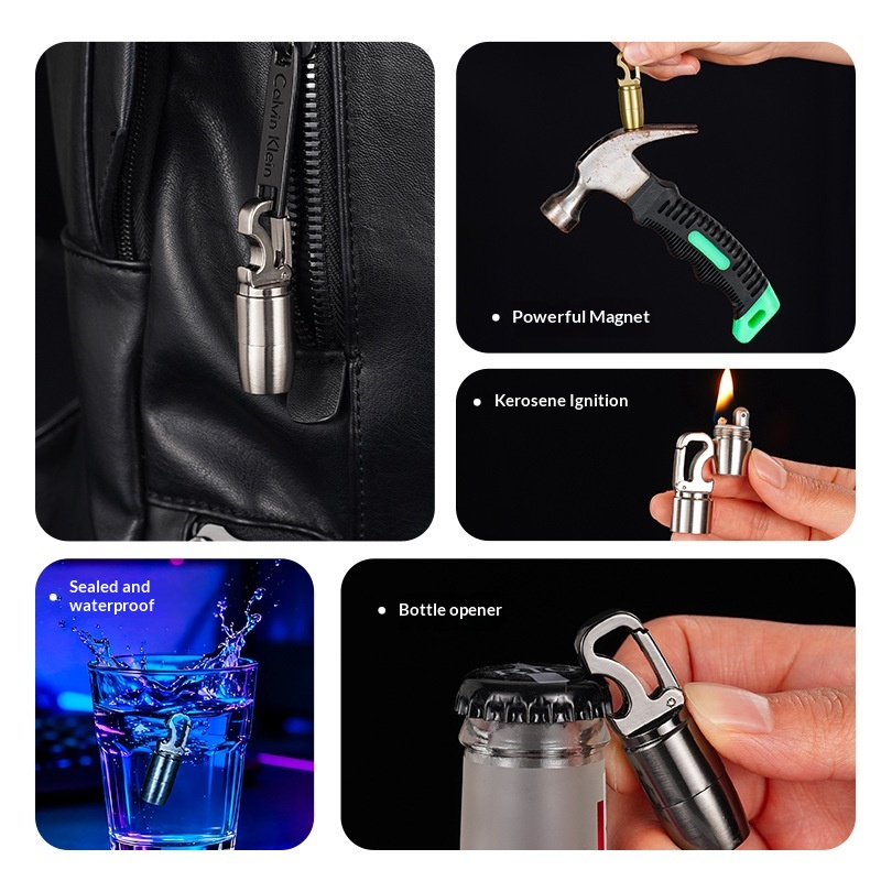 Mini llavero, encendedor de qu - Ferro Rod Striker reseña y precio