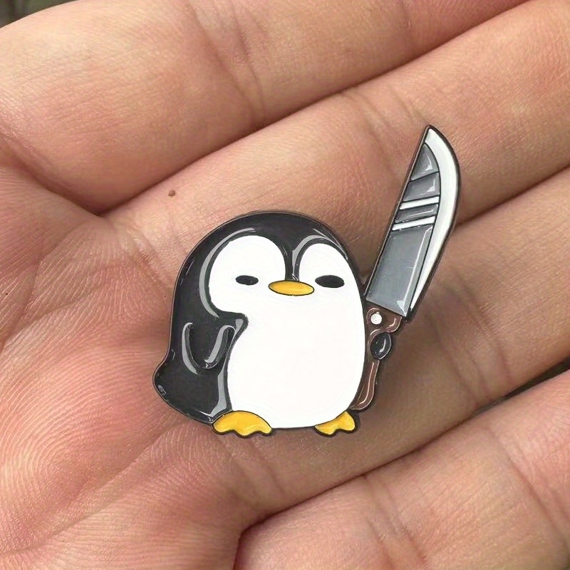 Divertido pingüino sosteniendo - Edc Everyday Carry Knives reseña y precio