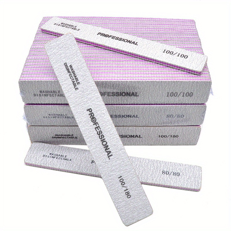 Lima de uñas recta de grano 80 - Nail File Titanium reseña y precio