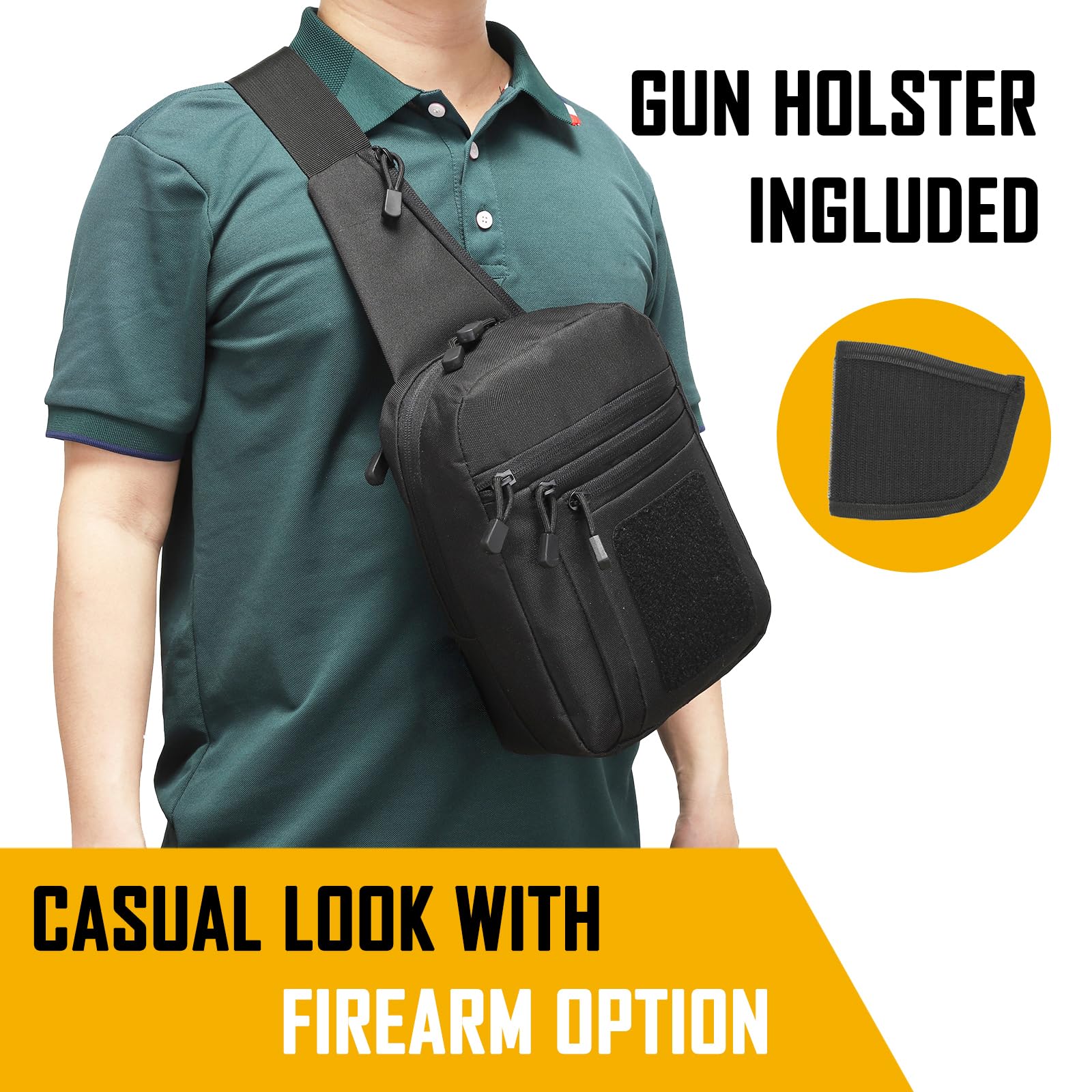 Bolso bandolera de transporte  - Edc Carry Handgun reseña y precio